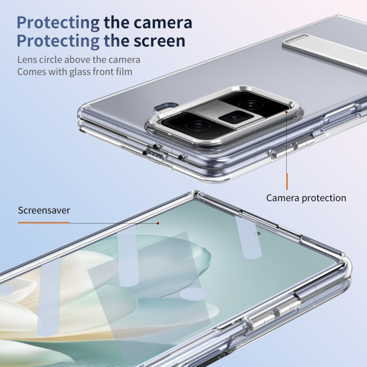 For Honor Magic Vs3 Ice-Cold Holder PC Hybrid TPU Phone Case(Silver) - Honor Cases by PMC TechLife | Online Shopping South Africa | PMC TechLife | Buy Now Pay Later Mobicred