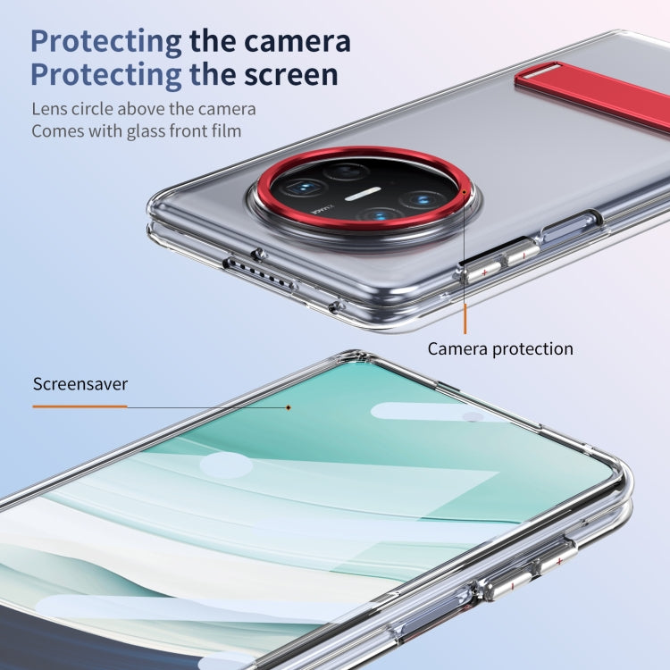 For Huawei Mate X3 Ice-Cold Holder PC Hybrid TPU Phone Case(Red) - Huawei Cases by PMC TechLife | Online Shopping South Africa | PMC TechLife | Buy Now Pay Later Mobicred