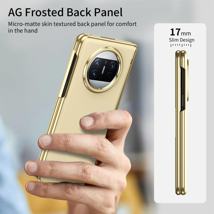 For Huawei Mate X3 Integrated AG Frosted Vacuum Plating Phone Case(Gold) - Huawei Cases by PMC TechLife | Online Shopping South Africa | PMC TechLife | Buy Now Pay Later Mobicred