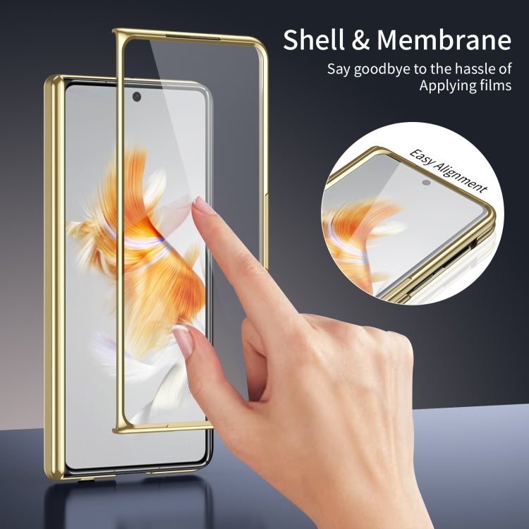 For Huawei Mate X3 Integrated AG Frosted Vacuum Plating Phone Case(Gold) - Huawei Cases by PMC TechLife | Online Shopping South Africa | PMC TechLife | Buy Now Pay Later Mobicred