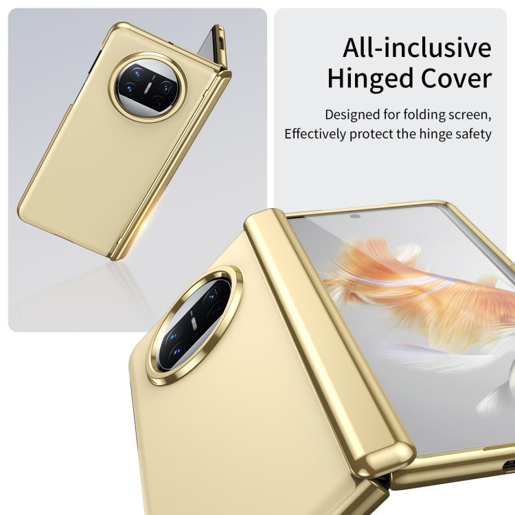 For Huawei Mate X3 Integrated AG Frosted Vacuum Plating Phone Case(Gold) - Huawei Cases by PMC TechLife | Online Shopping South Africa | PMC TechLife | Buy Now Pay Later Mobicred