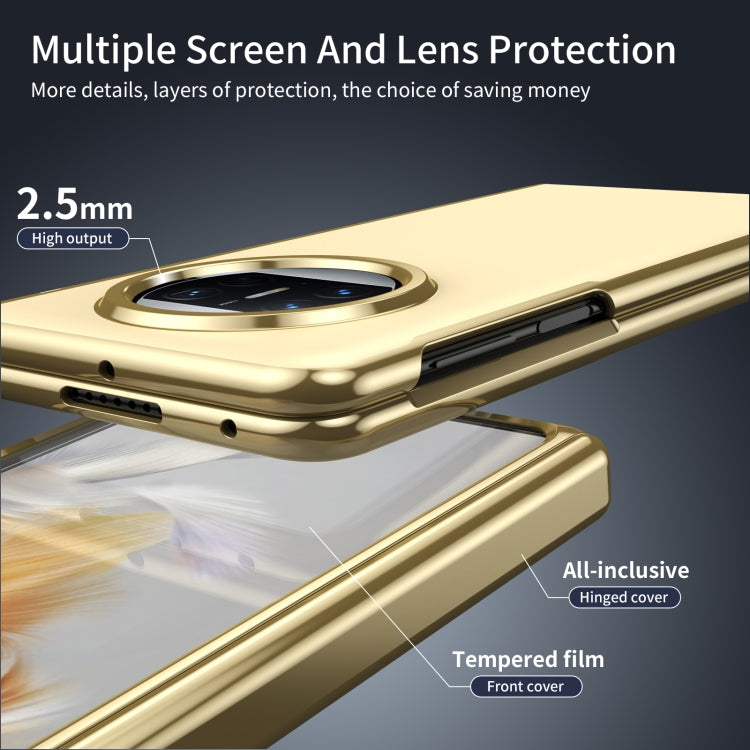 For Huawei Mate X3 Integrated AG Frosted Vacuum Plating Phone Case(Gold) - Huawei Cases by PMC TechLife | Online Shopping South Africa | PMC TechLife | Buy Now Pay Later Mobicred