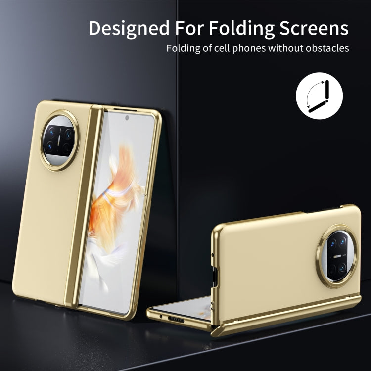 For Huawei Mate X3 Integrated AG Frosted Vacuum Plating Phone Case(Gold) - Huawei Cases by PMC TechLife | Online Shopping South Africa | PMC TechLife | Buy Now Pay Later Mobicred