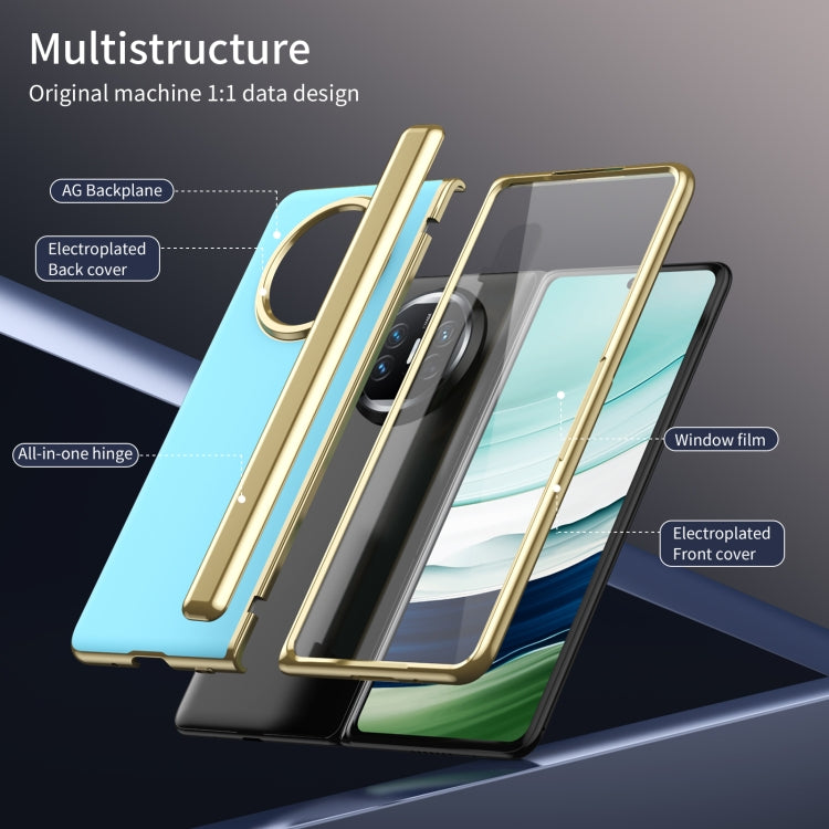 For Huawei Mate X5 Integrated AG Frosted Vacuum Plating Phone Case(Ice Blue) - Huawei Cases by PMC TechLife | Online Shopping South Africa | PMC TechLife | Buy Now Pay Later Mobicred