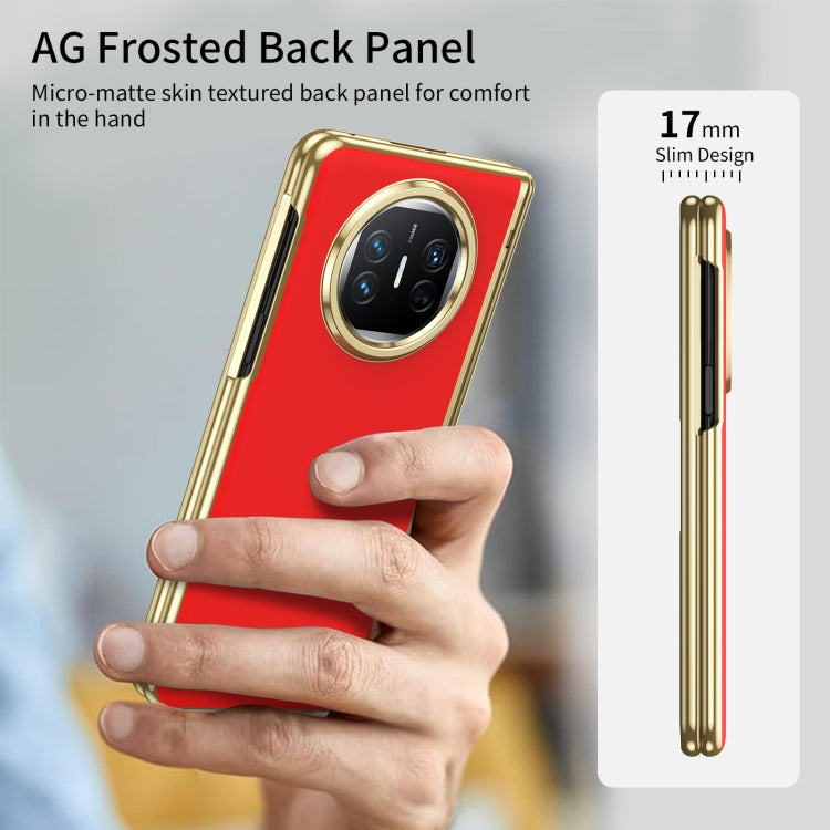 For Huawei Mate X5 Integrated AG Frosted Vacuum Plating Phone Case(Red) - Huawei Cases by PMC TechLife | Online Shopping South Africa | PMC TechLife | Buy Now Pay Later Mobicred