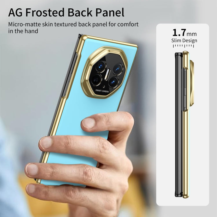 For Huawei Mate XT Ultimate Design Integrated AG Frosted Vacuum Plating Phone Case(Ice Blue) - Huawei Cases by PMC TechLife | Online Shopping South Africa | PMC TechLife | Buy Now Pay Later Mobicred