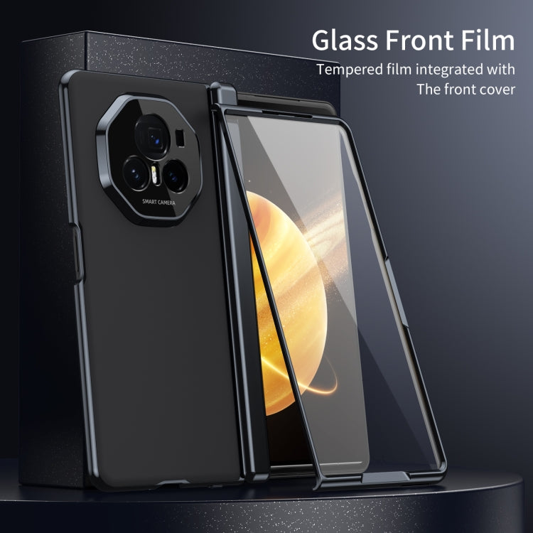 For Honor Magic V3 Integrated AG Frosted Vacuum Plating Phone Case(Black) - Honor Cases by PMC TechLife | Online Shopping South Africa | PMC TechLife | Buy Now Pay Later Mobicred