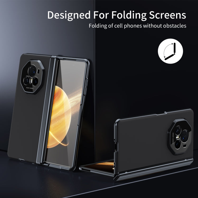 For Honor Magic V3 Integrated AG Frosted Vacuum Plating Phone Case(Black) - Honor Cases by PMC TechLife | Online Shopping South Africa | PMC TechLife | Buy Now Pay Later Mobicred