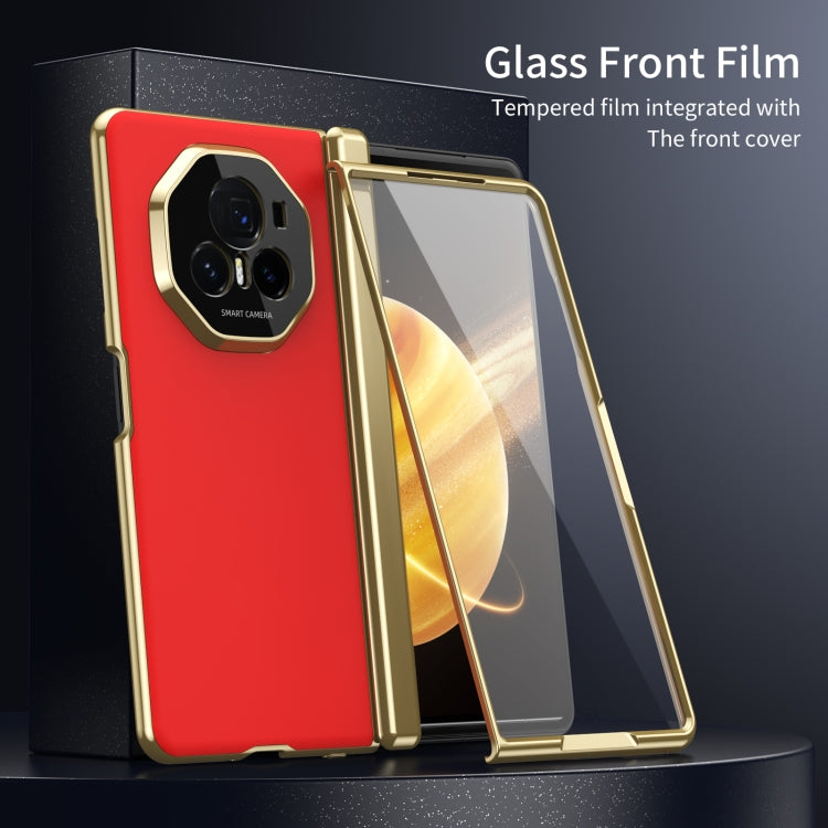 For Honor Magic V3 Integrated AG Frosted Vacuum Plating Phone Case(Red) - Honor Cases by PMC TechLife | Online Shopping South Africa | PMC TechLife | Buy Now Pay Later Mobicred