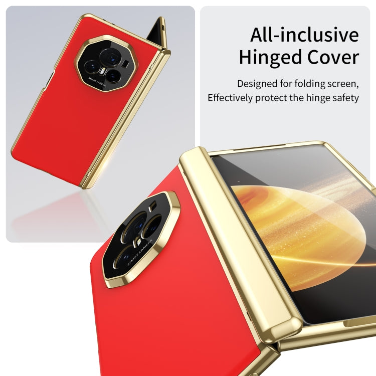 For Honor Magic V3 Integrated AG Frosted Vacuum Plating Phone Case(Red) - Honor Cases by PMC TechLife | Online Shopping South Africa | PMC TechLife | Buy Now Pay Later Mobicred