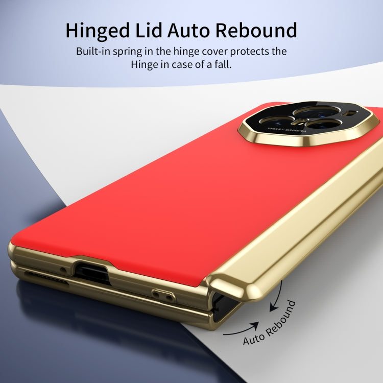 For Honor Magic V3 Integrated AG Frosted Vacuum Plating Phone Case(Red) - Honor Cases by PMC TechLife | Online Shopping South Africa | PMC TechLife | Buy Now Pay Later Mobicred