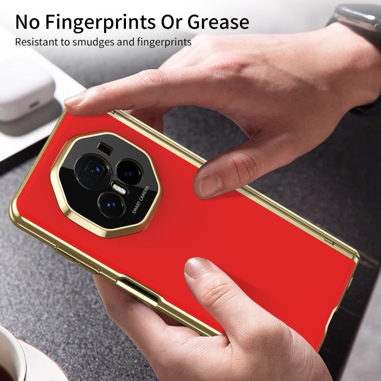 For Honor Magic V3 Integrated AG Frosted Vacuum Plating Phone Case(Red) - Honor Cases by PMC TechLife | Online Shopping South Africa | PMC TechLife | Buy Now Pay Later Mobicred