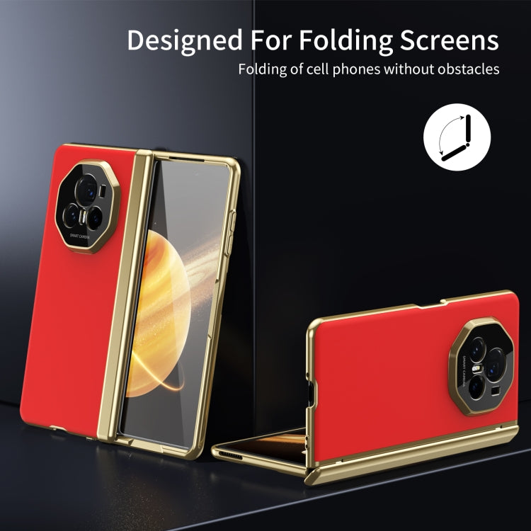 For Honor Magic V3 Integrated AG Frosted Vacuum Plating Phone Case(Red) - Honor Cases by PMC TechLife | Online Shopping South Africa | PMC TechLife | Buy Now Pay Later Mobicred