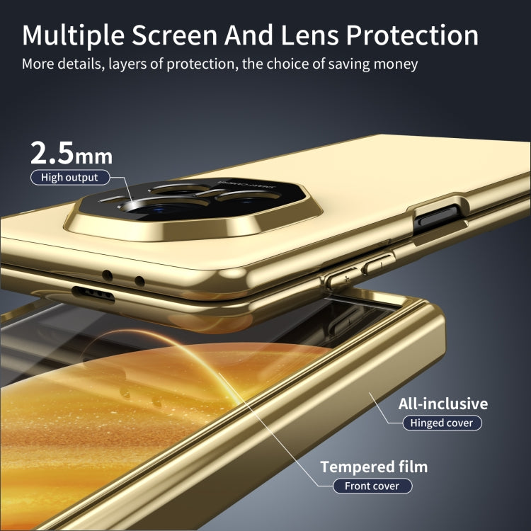 For Honor Magic V3 Integrated AG Frosted Vacuum Plating Phone Case(Gold) - free shipping - PMC TechLife - Order now!