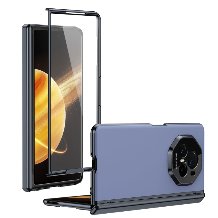 For Honor Magic V3 Integrated AG Frosted Vacuum Plating Phone Case(Blue) - Honor Cases by PMC TechLife | Online Shopping South Africa | PMC TechLife | Buy Now Pay Later Mobicred