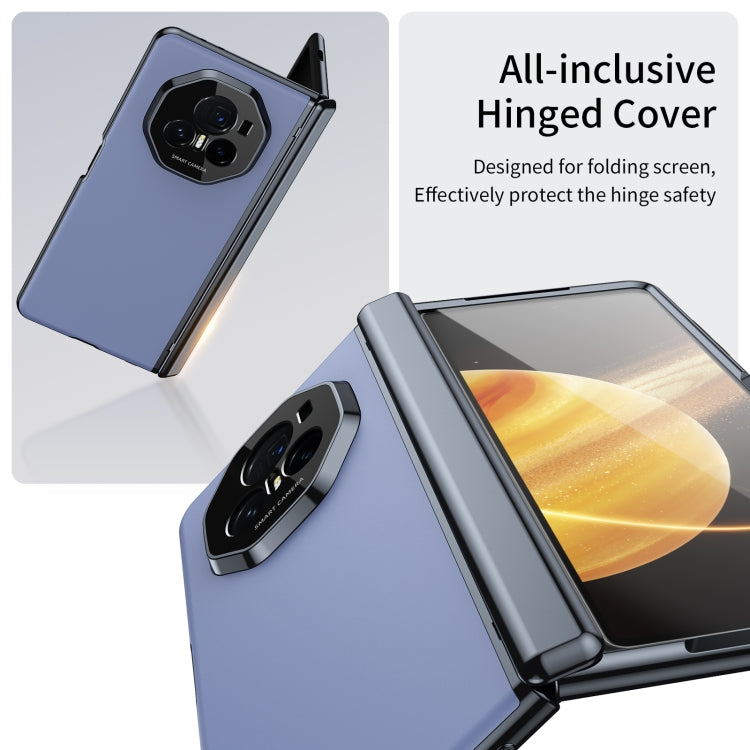 For Honor Magic V3 Integrated AG Frosted Vacuum Plating Phone Case(Blue) - Honor Cases by PMC TechLife | Online Shopping South Africa | PMC TechLife | Buy Now Pay Later Mobicred