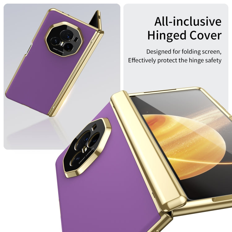 For Honor Magic V3 Integrated AG Frosted Vacuum Plating Phone Case(Purple) - Honor Cases by PMC TechLife | Online Shopping South Africa | PMC TechLife | Buy Now Pay Later Mobicred