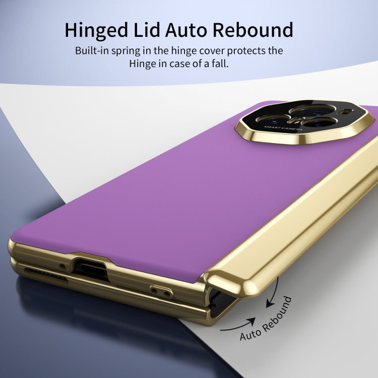 For Honor Magic V3 Integrated AG Frosted Vacuum Plating Phone Case(Purple) - Honor Cases by PMC TechLife | Online Shopping South Africa | PMC TechLife | Buy Now Pay Later Mobicred