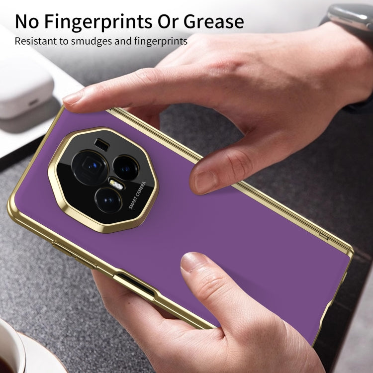 For Honor Magic V3 Integrated AG Frosted Vacuum Plating Phone Case(Purple) - Honor Cases by PMC TechLife | Online Shopping South Africa | PMC TechLife | Buy Now Pay Later Mobicred