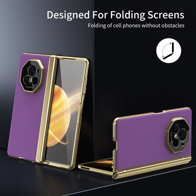 For Honor Magic V3 Integrated AG Frosted Vacuum Plating Phone Case(Purple) - Honor Cases by PMC TechLife | Online Shopping South Africa | PMC TechLife | Buy Now Pay Later Mobicred