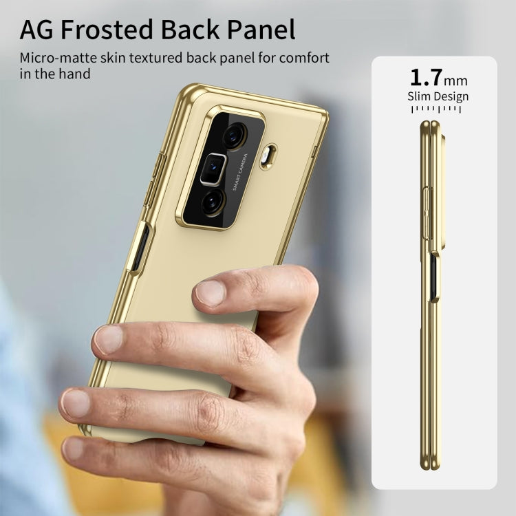 For Honor Magic Vs3 Integrated AG Frosted Vacuum Plating Phone Case(Gold) - Honor Cases by PMC TechLife | Online Shopping South Africa | PMC TechLife | Buy Now Pay Later Mobicred