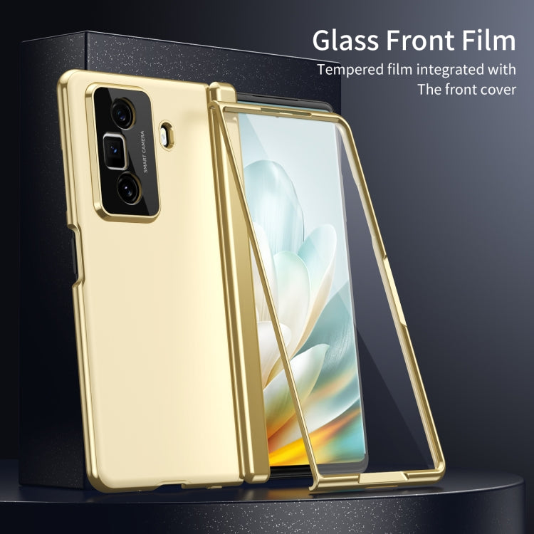 For Honor Magic Vs3 Integrated AG Frosted Vacuum Plating Phone Case(Gold) - Honor Cases by PMC TechLife | Online Shopping South Africa | PMC TechLife | Buy Now Pay Later Mobicred