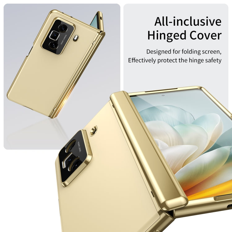 For Honor Magic Vs3 Integrated AG Frosted Vacuum Plating Phone Case(Gold) - Honor Cases by PMC TechLife | Online Shopping South Africa | PMC TechLife | Buy Now Pay Later Mobicred