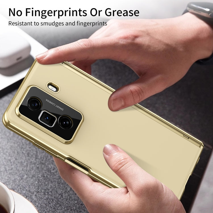 For Honor Magic Vs3 Integrated AG Frosted Vacuum Plating Phone Case(Gold) - Honor Cases by PMC TechLife | Online Shopping South Africa | PMC TechLife | Buy Now Pay Later Mobicred