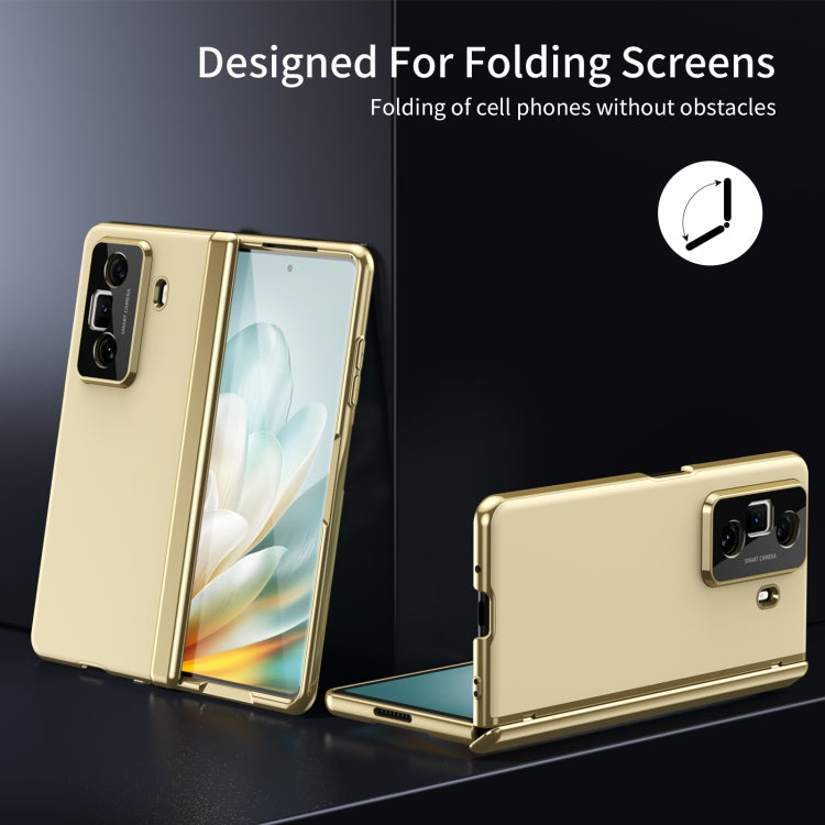For Honor Magic Vs3 Integrated AG Frosted Vacuum Plating Phone Case(Gold) - Honor Cases by PMC TechLife | Online Shopping South Africa | PMC TechLife | Buy Now Pay Later Mobicred
