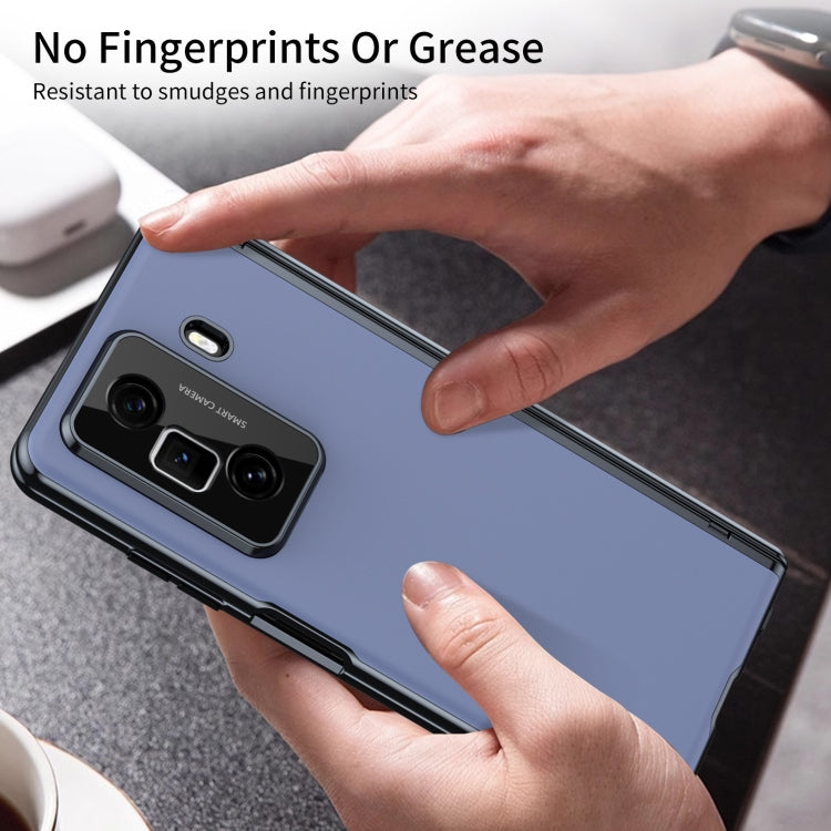 For Honor Magic Vs3 Integrated AG Frosted Vacuum Plating Phone Case(Blue) - Honor Cases by PMC TechLife | Online Shopping South Africa | PMC TechLife | Buy Now Pay Later Mobicred