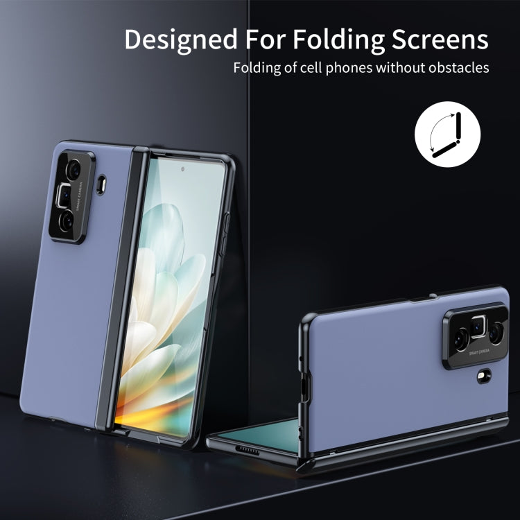 For Honor Magic Vs3 Integrated AG Frosted Vacuum Plating Phone Case(Blue) - Honor Cases by PMC TechLife | Online Shopping South Africa | PMC TechLife | Buy Now Pay Later Mobicred