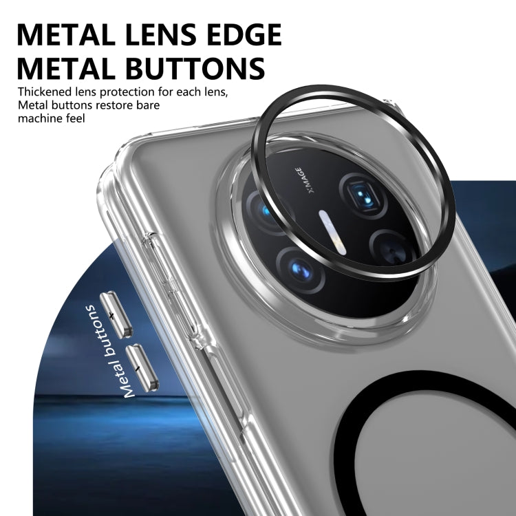 For Huawei Mate X3 lce Folding Series MagSafe Integrated Clear PC Phone Case(Black) - Huawei Cases by PMC TechLife | Online Shopping South Africa | PMC TechLife | Buy Now Pay Later Mobicred