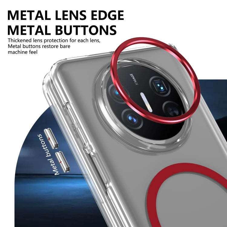 For Huawei Mate X5 lce Folding Series MagSafe Integrated Clear PC Phone Case(Red) - Huawei Cases by PMC TechLife | Online Shopping South Africa | PMC TechLife | Buy Now Pay Later Mobicred