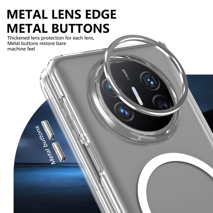For Huawei Mate X5 lce Folding Series MagSafe Integrated Clear PC Phone Case(Silver) - Huawei Cases by PMC TechLife | Online Shopping South Africa | PMC TechLife | Buy Now Pay Later Mobicred