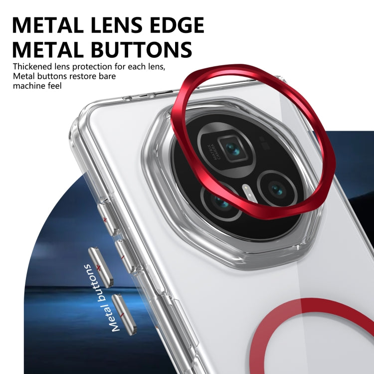 For Honor Magic V3 lce Folding Series MagSafe Integrated Clear PC Phone Case(Red) - free shipping - PMC TechLife - Order now!