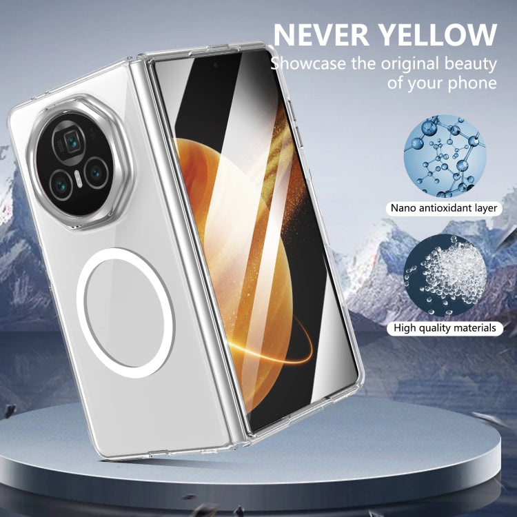 For Honor Magic V3 lce Folding Series MagSafe Integrated Clear PC Phone Case(Silver) - Honor Cases by PMC TechLife | Online Shopping South Africa | PMC TechLife | Buy Now Pay Later Mobicred