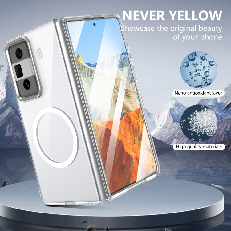For Honor Magic Vs3 lce Folding Series MagSafe Integrated Clear PC Phone Case(Silver) - Honor Cases by PMC TechLife | Online Shopping South Africa | PMC TechLife | Buy Now Pay Later Mobicred