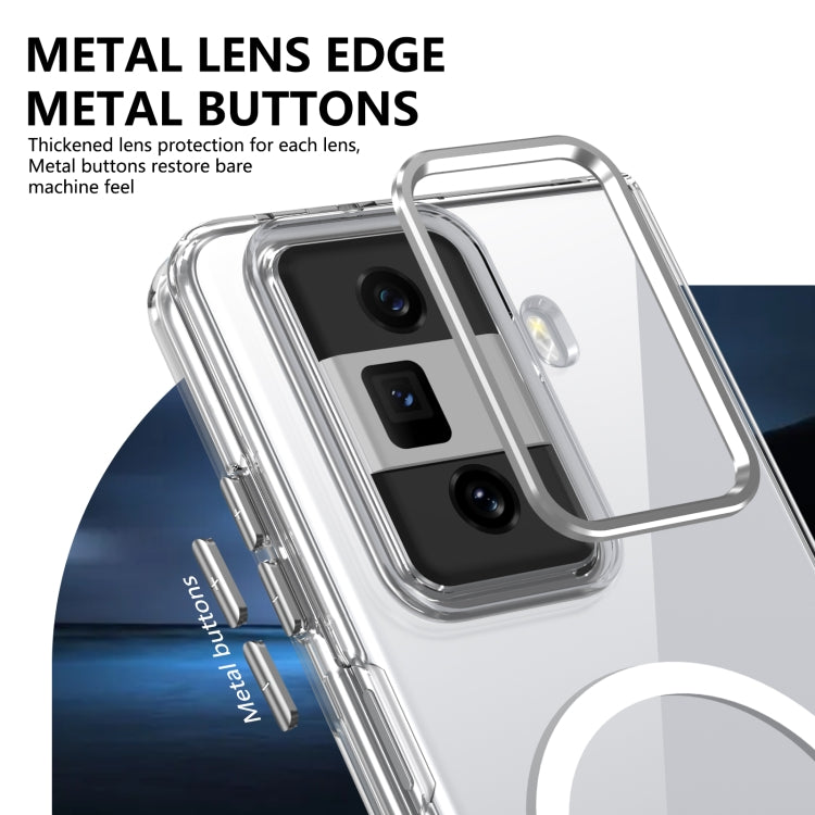 For Honor Magic Vs3 lce Folding Series MagSafe Integrated Clear PC Phone Case(Silver) - Honor Cases by PMC TechLife | Online Shopping South Africa | PMC TechLife | Buy Now Pay Later Mobicred