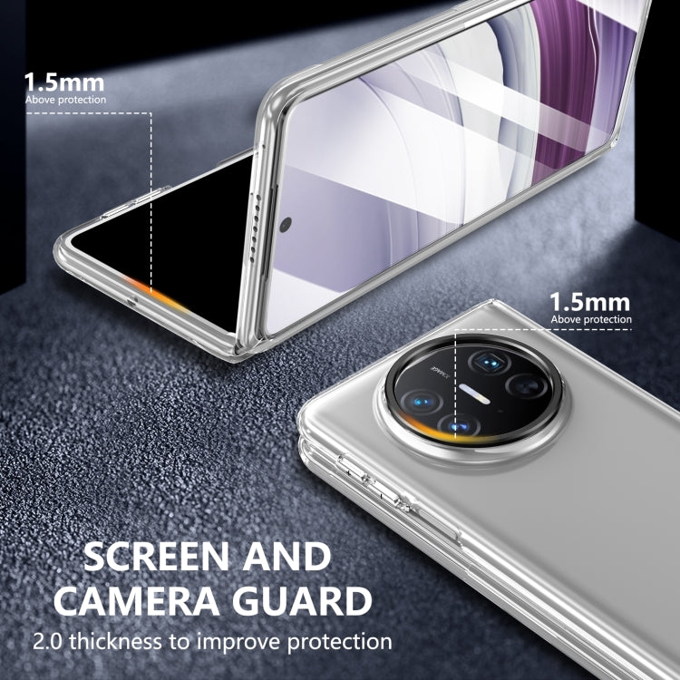 For Huawei Mate X3 lce Folding Series Integrated Clear PC Phone Case(Black) - Huawei Cases by PMC TechLife | Online Shopping South Africa | PMC TechLife | Buy Now Pay Later Mobicred