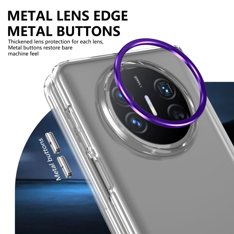 For Huawei Mate X3 lce Folding Series Integrated Clear PC Phone Case(Purple) - Huawei Cases by PMC TechLife | Online Shopping South Africa | PMC TechLife | Buy Now Pay Later Mobicred