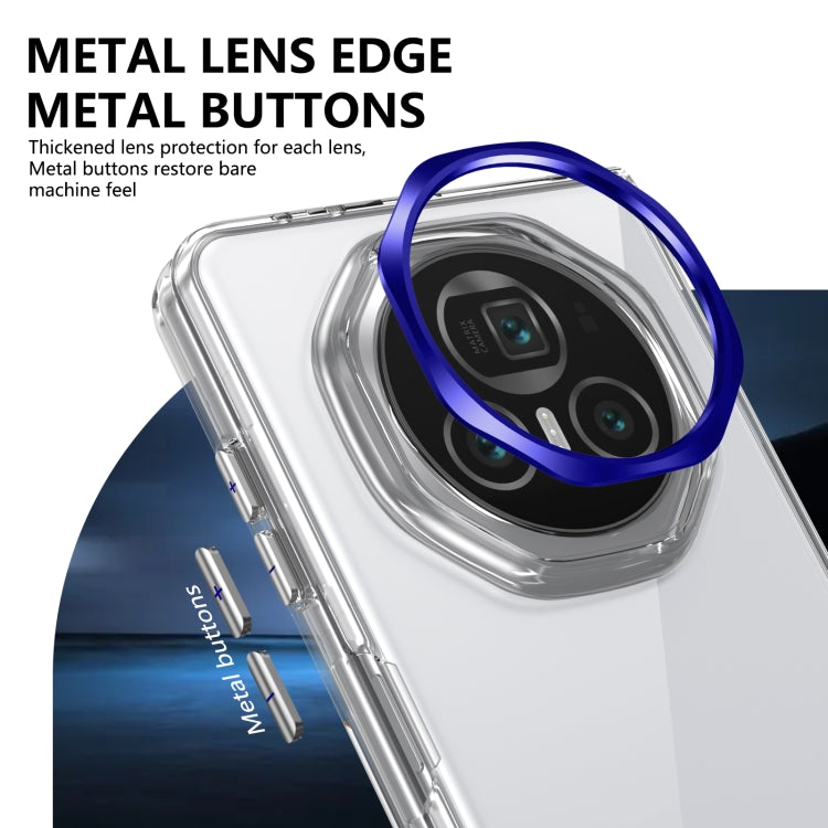 For Honor Magic V3 lce Folding Series Integrated Clear PC Phone Case(Royal Blue) - Honor Cases by PMC TechLife | Online Shopping South Africa | PMC TechLife | Buy Now Pay Later Mobicred