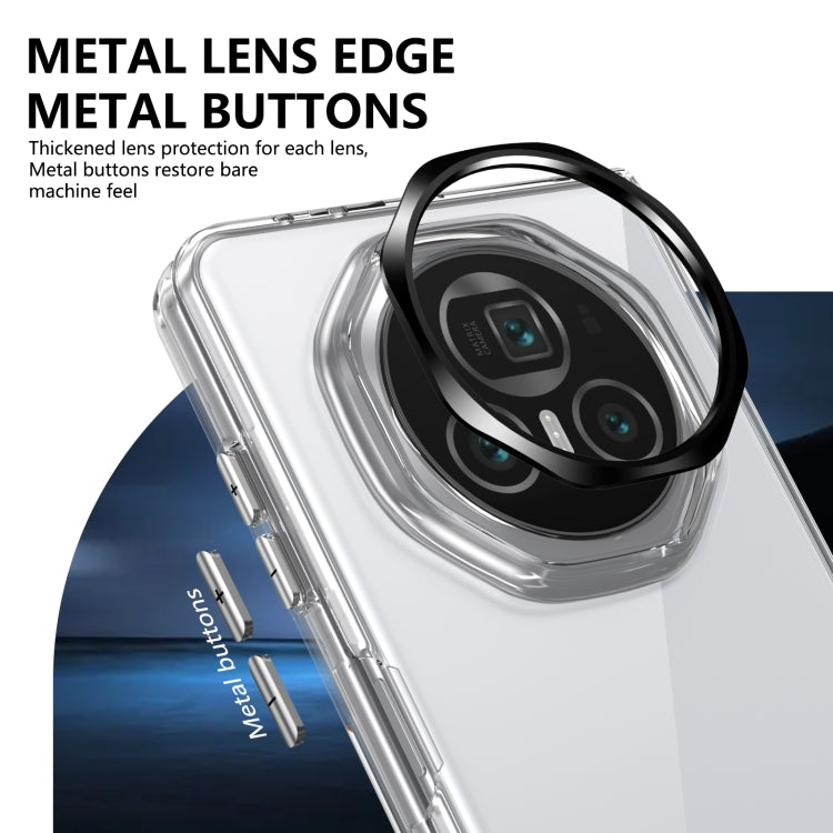 For Honor Magic V3 lce Folding Series Integrated Clear PC Phone Case(Black) - Honor Cases by PMC TechLife | Online Shopping South Africa | PMC TechLife | Buy Now Pay Later Mobicred