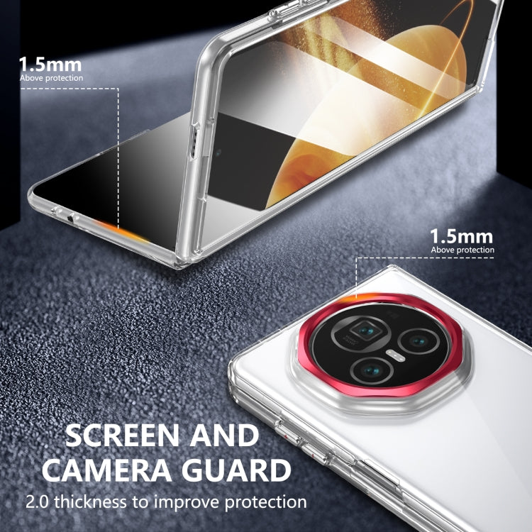 For Honor Magic V3 lce Folding Series Integrated Clear PC Phone Case(Red) - Honor Cases by PMC TechLife | Online Shopping South Africa | PMC TechLife | Buy Now Pay Later Mobicred