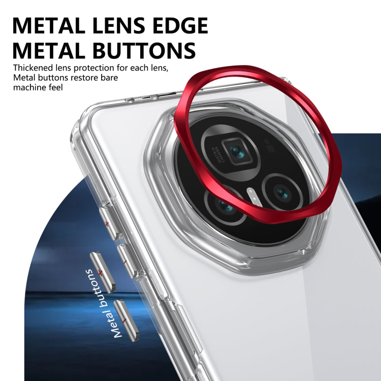 For Honor Magic V3 lce Folding Series Integrated Clear PC Phone Case(Red) - Honor Cases by PMC TechLife | Online Shopping South Africa | PMC TechLife | Buy Now Pay Later Mobicred