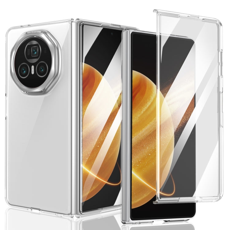 For Honor Magic V3 lce Folding Series Integrated Clear PC Phone Case(Silver) - Honor Cases by PMC TechLife | Online Shopping South Africa | PMC TechLife | Buy Now Pay Later Mobicred
