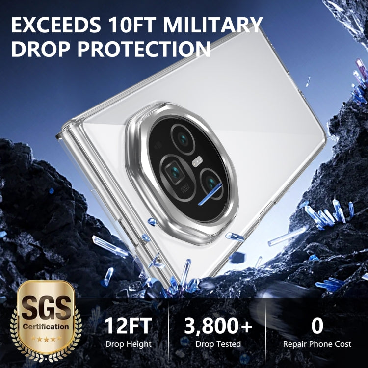 For Honor Magic V3 lce Folding Series Integrated Clear PC Phone Case(Silver) - Honor Cases by PMC TechLife | Online Shopping South Africa | PMC TechLife | Buy Now Pay Later Mobicred
