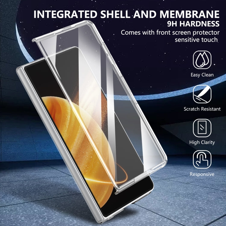 For Honor Magic V3 lce Folding Series Integrated Clear PC Phone Case(Silver) - Honor Cases by PMC TechLife | Online Shopping South Africa | PMC TechLife | Buy Now Pay Later Mobicred