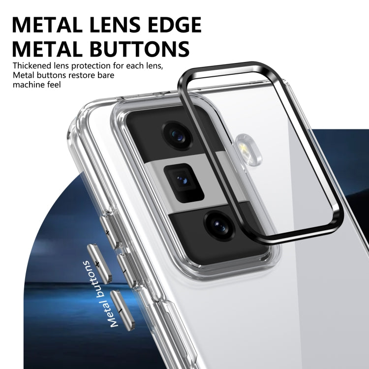 For Honor Magic Vs3 lce Folding Series Integrated Clear PC Phone Case(Black) - Honor Cases by PMC TechLife | Online Shopping South Africa | PMC TechLife | Buy Now Pay Later Mobicred