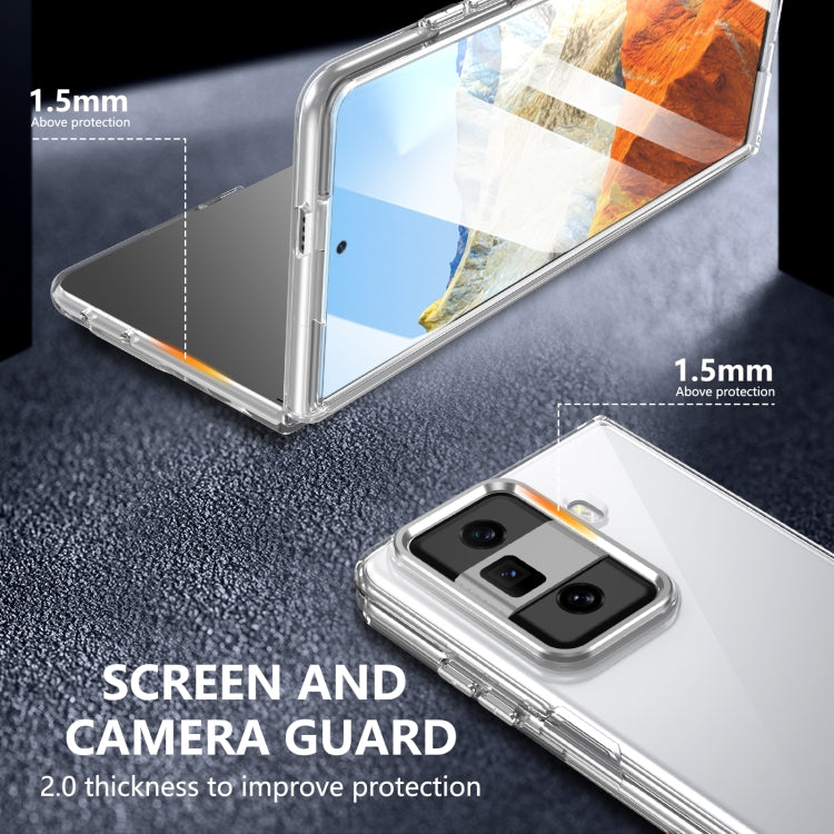For Honor Magic Vs3 lce Folding Series Integrated Clear PC Phone Case(Silver) - Honor Cases by PMC TechLife | Online Shopping South Africa | PMC TechLife | Buy Now Pay Later Mobicred