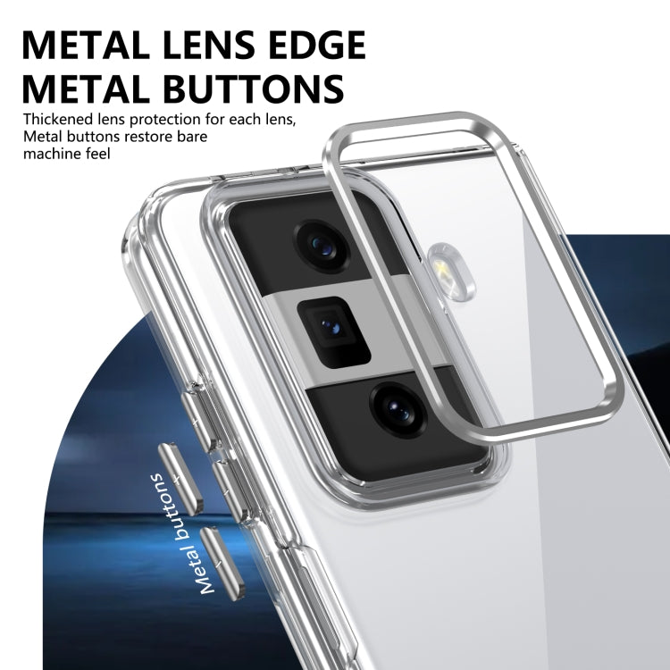 For Honor Magic Vs3 lce Folding Series Integrated Clear PC Phone Case(Silver) - Honor Cases by PMC TechLife | Online Shopping South Africa | PMC TechLife | Buy Now Pay Later Mobicred